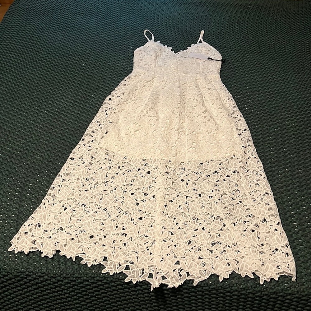 Womens Astr the Label dress white lace size M